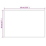 vidaXL Miroir mural avec lampes LED Rectangulaire Verre