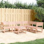 vidaXL Salon de jardin 6 Pièces bois massif douglas