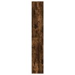 vidaXL Buffet haut LED chêne fumé 41 5x32 5x200 cm bois d’ingénierie
