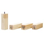 6 pieds de lit 10 cm FOOT beige
