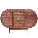 vidaXL Ensemble à manger d'extérieur 9 Pièces et coussins Acacia solide