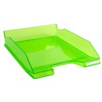 Corbeille À Courrier Combo Midi Transparent - Vert Pomme - X 6 - Exacompta