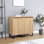 vidaXL Buffets 2 Pièces chêne sonoma 40x35x70 cm bois d'ingénierie