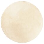 vidaXL Tapis HUARTE à poils courts doux et lavable crème Ø 160 cm