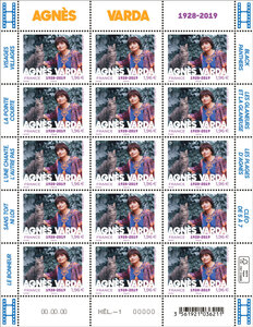 Feuille de 15 timbres - Agnès Varda - Lettre internationale