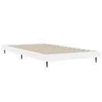 vidaXL Cadre de lit blanc 90x190 cm bois d'ingénierie