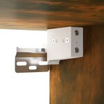 vidaXL Meubles de salle de bain Chêne fumé Bois d'ingénierie