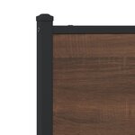 vidaXL Cadre de lit en métal avec tête de lit chêne marron 137x190 cm