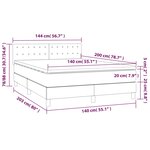 vidaXL Sommier à lattes de lit avec matelas Bleu 140x200 cm Tissu