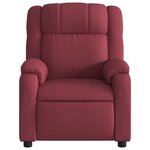 vidaXL Fauteuil inclinable Rouge bordeaux Tissu