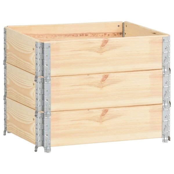 vidaXL Jardinières surélevées 3 Pièces 60x80 cm Bois de pin solide