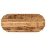 vidaXL Dessus de table 80x40x2 5 cm ovale bois massif de manguier brut