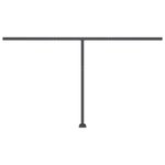 vidaXL Auvent automatique capteur de vent/LED 450x300cm Jaune et blanc