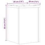 vidaXL Supports pour plantes 2 Pièces sonoma gris bois d'ingénierie