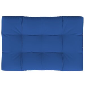 vidaXL Coussin de palette bleu royal 120x80x12 cm tissu