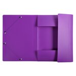 Chemise À Élastiques 3 Rabats Pp Opak - A4 - Violet - X 50 - Exacompta