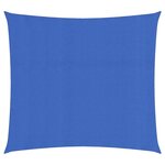 vidaXL Voile d'ombrage 160 g/m² Bleu 2x2 m PEHD