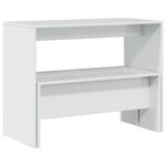vidaXL Ensemble table à manger et bancs 3 Pièces bois d'ingénierie