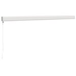 vidaXL Auvent rétractable bleu et blanc 4x3 m tissu et aluminium