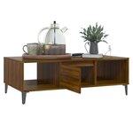 vidaXL Table basse Chêne marron 103 5x60x35 cm Bois d'ingénierie