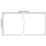 vidaXL Paravent de balcon anthracite 300x80 cm résine tressée