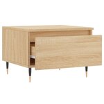 vidaXL Tables basses 2 Pièces chêne sonoma 50x46x35 cm bois d'ingénierie
