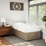 vidaXL Cadre de lit Cappuccino 80x200 cm Similicuir