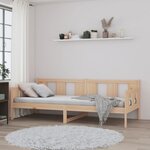 vidaXL Lit de jour Bois massif de pin 90x190 cm