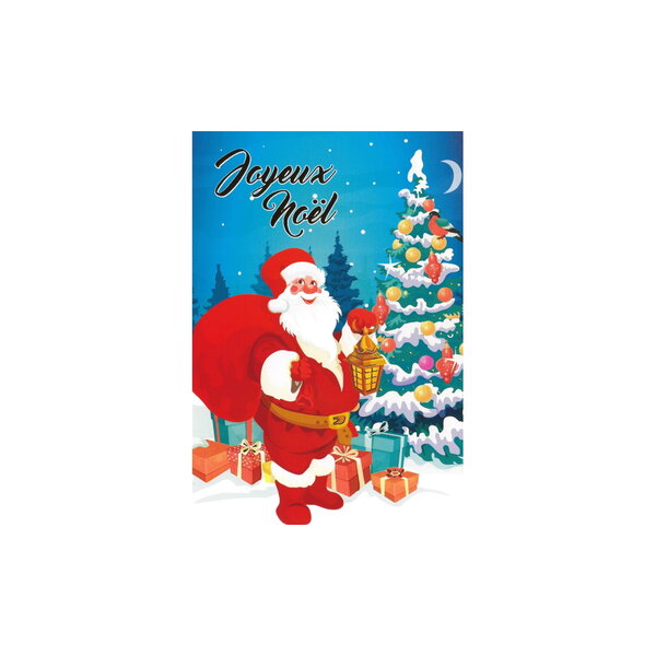 Carte de voeux - joyeux noël - xiii - pour toi - bleu