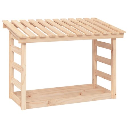 vidaXL Support pour bois de chauffage 108x64 5x78 cm Bois de pin