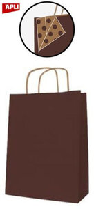 Paq 50 Sacs 18 X 8 X 21 Kraft Chocolat