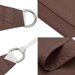 vidaXL Voile de parasol tissu oxford carré 2x2 m marron