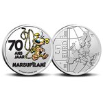 Pièce de monnaie 5 euro Belgique 2022 BU – Le Marsupilami (colorisée)