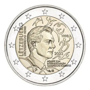 2 euros commémorative Luxembourg 2023 - Grand Duc Henri JO.