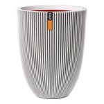Capi Vase élégant Groove 46x58 cm Ivoire