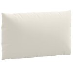 vidaXL Coussins de palette lot de 3 crème mélangé tissu
