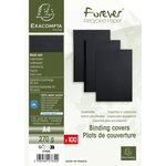 Paquet De 100 Couvertures Grain Cuir Pour Reliure A4 - Noir - Papeteries De Clairefontaine