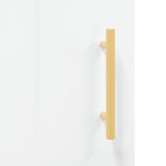 vidaXL Buffet Blanc brillant 69 5x34x90 cm Bois d'ingénierie