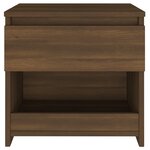 vidaXL Tables de chevet 2 Pièces Chêne marron 40x30x3cm Bois d'ingénierie