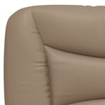 vidaXL Lit avec matelas cappuccino 120x200 cm similicuir