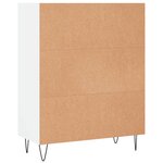 vidaXL Bibliothèque blanc 69 5x32 5x90 cm bois d'ingénierie