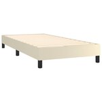 vidaXL Sommier à lattes de lit Crème 80x200 cm Similicuir