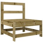 vidaXL Salon de jardin 9 Pièces bois de pin imprégné