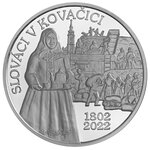 Pièce de monnaie 10 euro Slovaquie 2022 argent BU – Emigration Slovaque à Kovačica
