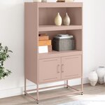 vidaXL Buffet haut jaune moutarde 68 5x38 5x107 cm acier