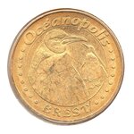Mini médaille monnaie de paris 2007 - océanopolis (les manchots)