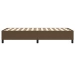 vidaXL Cadre de lit Marron foncé 100x200 cm Tissu