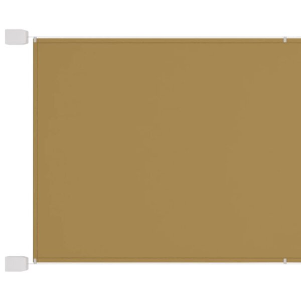 vidaXL Auvent vertical Beige 140x600 cm Tissu oxford