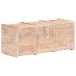 vidaXL Coffre de rangement 90x40x40 cm Bois d'acacia solide