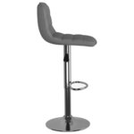 vidaXL Tabourets de bar lot de 2 gris clair tissu